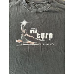 Vintage Firefly Serenity “My Turn” Graphic T-Shirt Sci-Fi TV Show Tee Black L